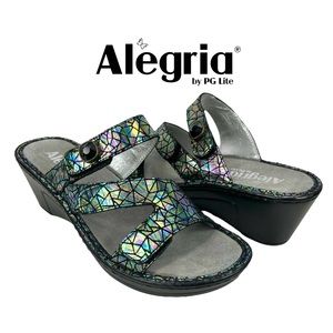 Alegria | Women’s‎ EU 37 | US 6 Tectonic Loti Wedge Slide Sandals Lot 372